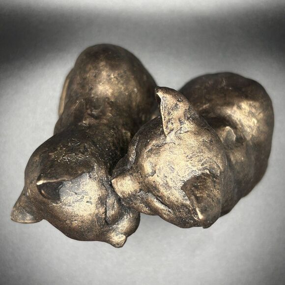 Cats Frith Sculptures Yum Yum and Friend Cold Cast Bronze by Paul Jenkins 6 inch - Picture 11 of 13